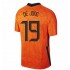 Camisola Países Baixos Luuk de Jong 19 Equipamento Primeiro Euro 2020 Manga Curta